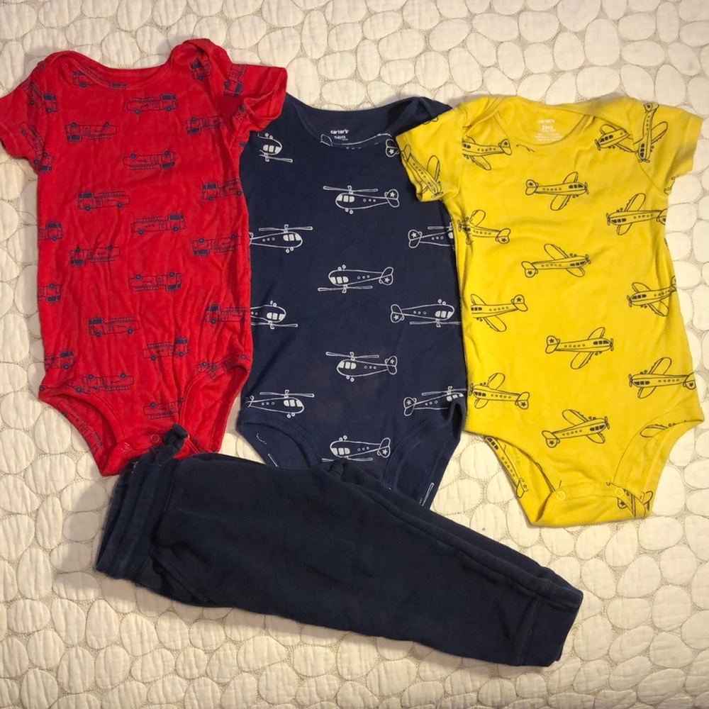 Carters four piece casual transportation set